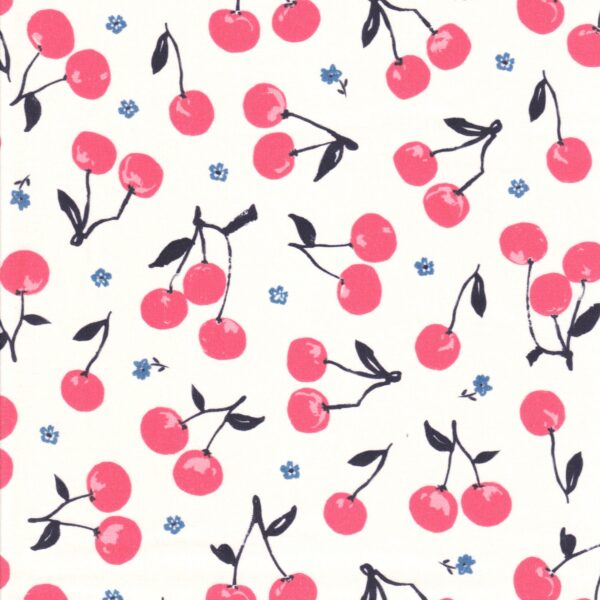 cherry print cushion cover - 18 inch square