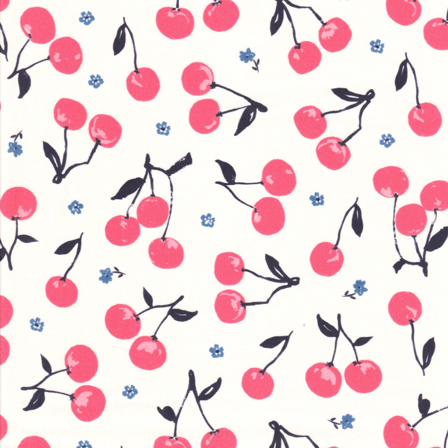cherry print cushion cover - 18 inch square