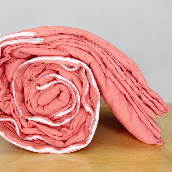 coral duvet cover - queen