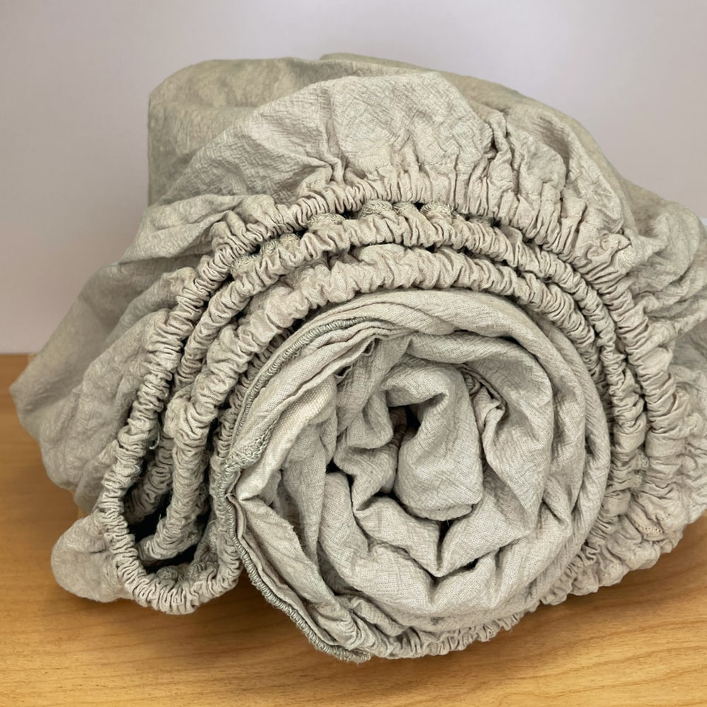 mushroom fitted sheet - queen extra extra deep