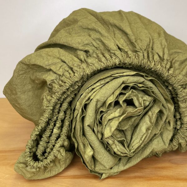 olive fitted sheet - queen