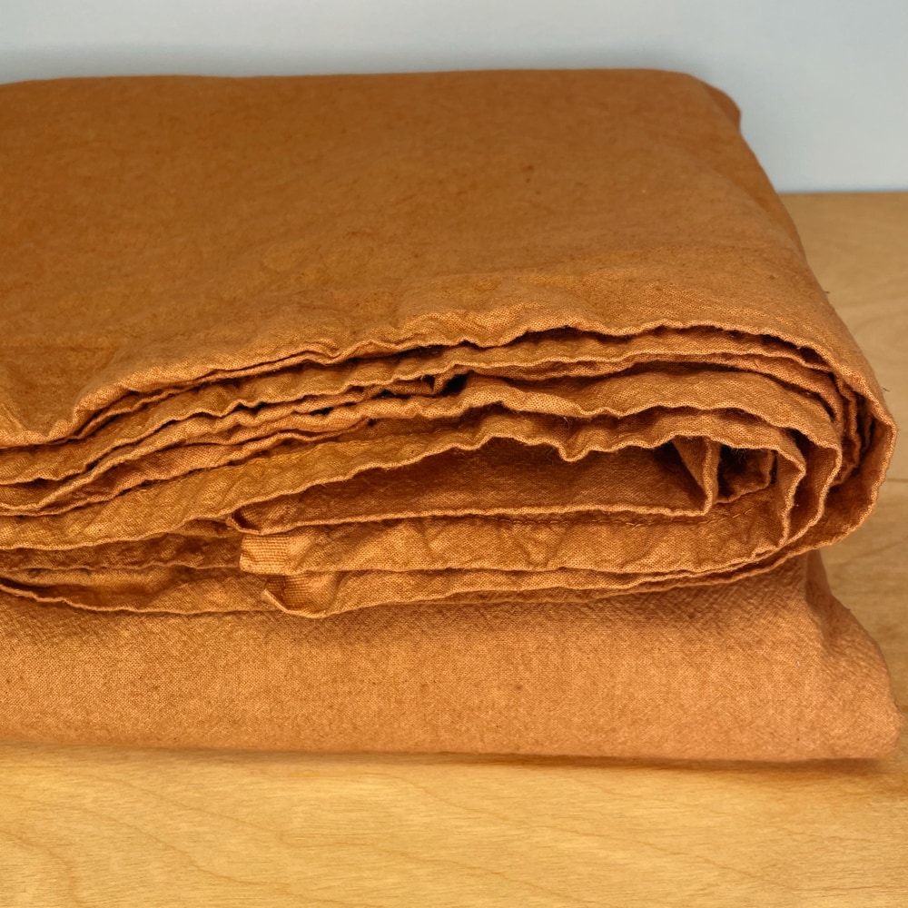 terra cotta flat sheet - queen