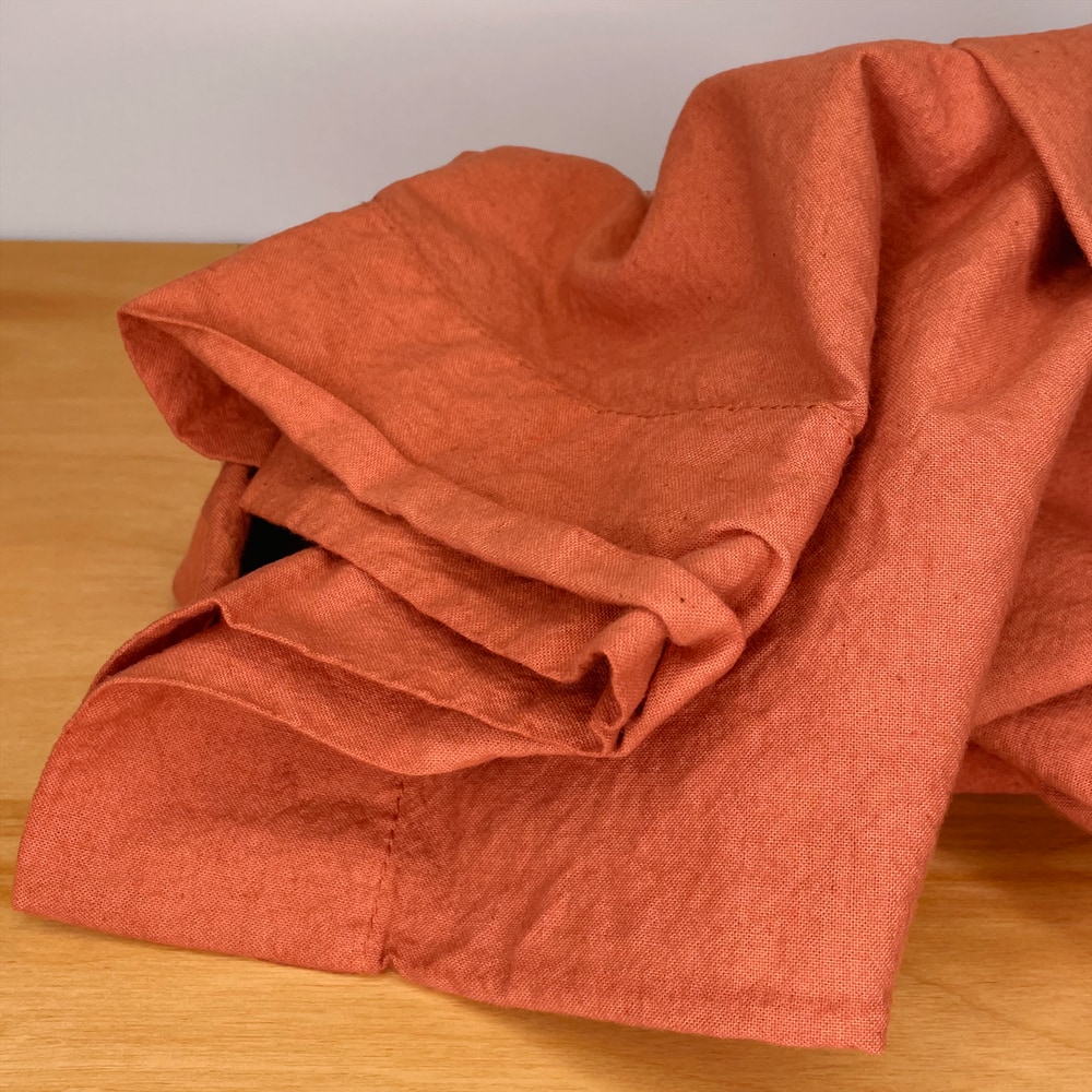 vermilion cushion cover - 18 inch square