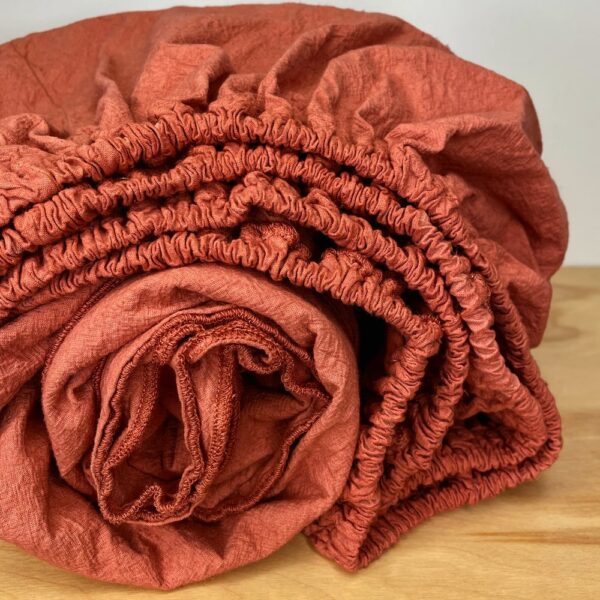 vermilion fitted sheet - double