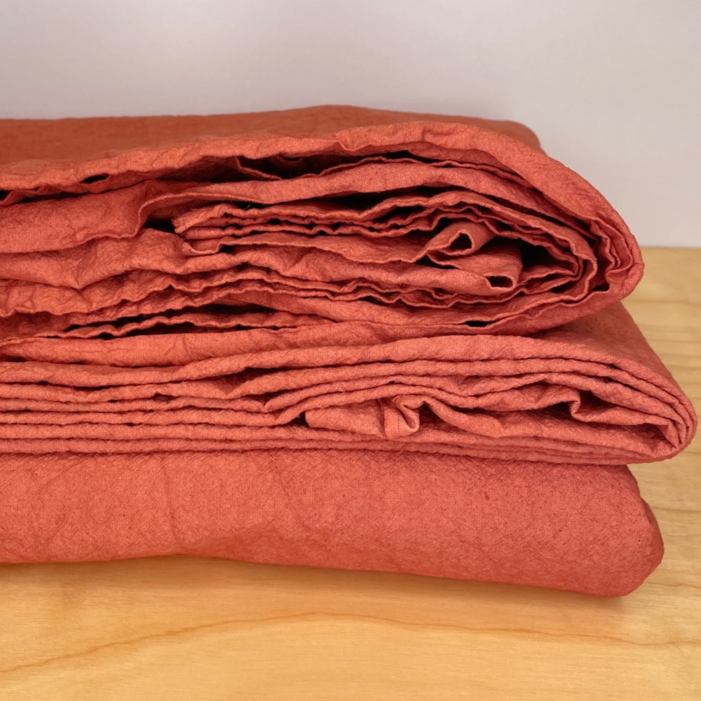 vermilion flat sheet - queen